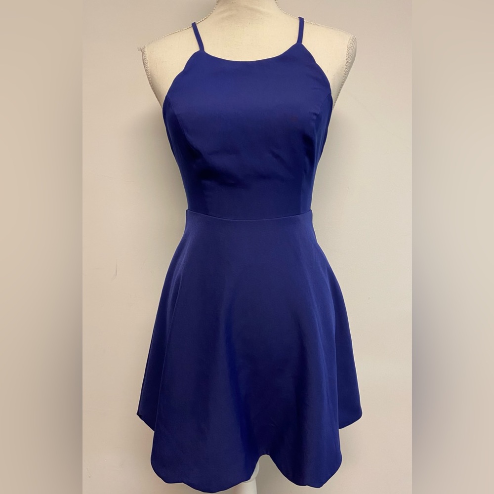 Lulus Play On Curves Royal Blue Backless Dress Size XS